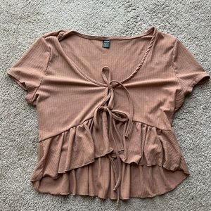 tan crop top